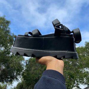 Asos Platform Sandal, Black brand new, 3.5 inch platform,  Size 7